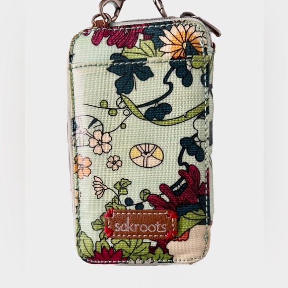Sakroots Small Crossbody Wallet/Phone Floral Peace Purse EUC - Picture 3 of 11